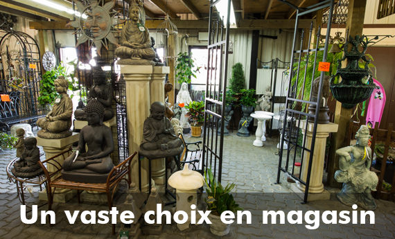 Un vaste choix en magasin, visitez Les Jardins Trépanier